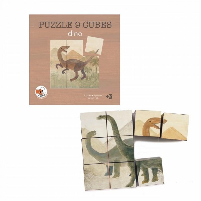 Puzzle cuburi dinozauri, Egmont Toys