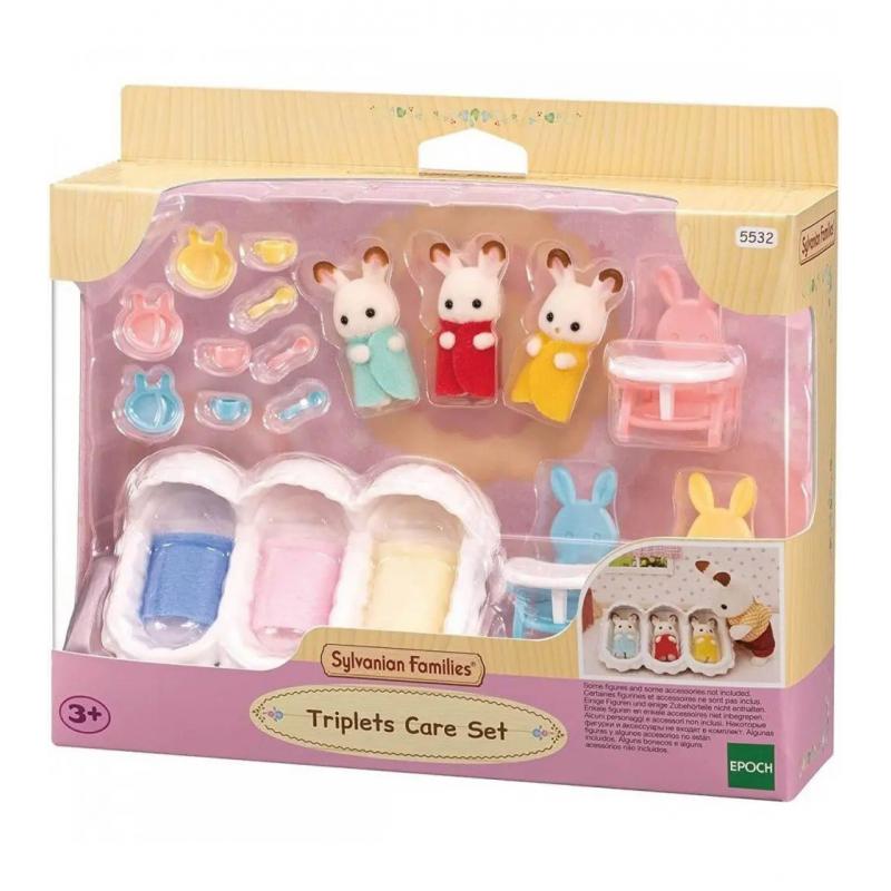 Sylvanian Families-Set De Ingrijire A Iepurasilor Tripleti