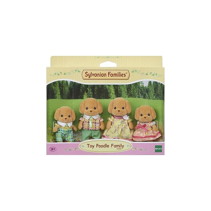 Figurine Sylvanian Families - Familia Catelusilor Poodle