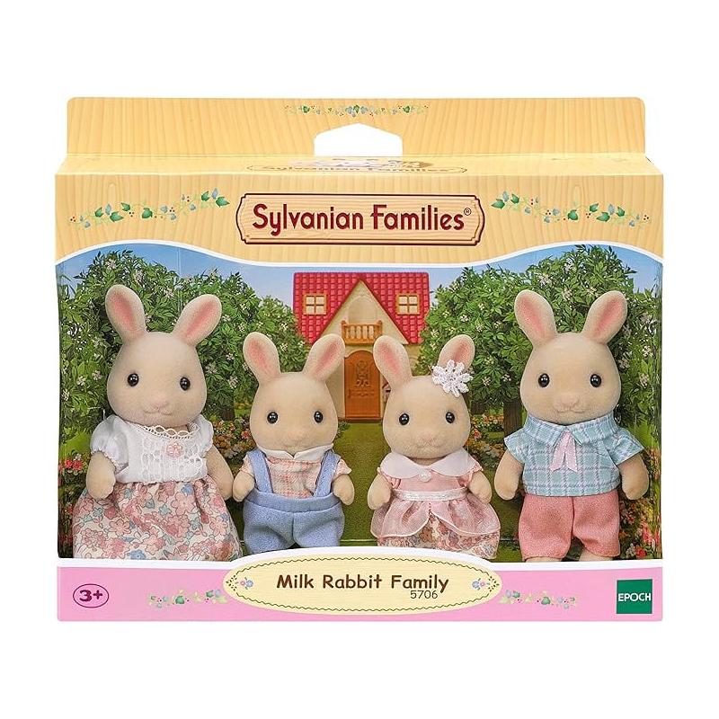 Figurine Sylvanian Families-Familia Iepurasilor Milk