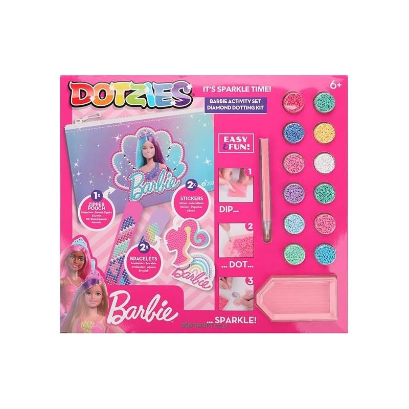 Set creativ 5 in 1, Barbie, pictura cu diamante