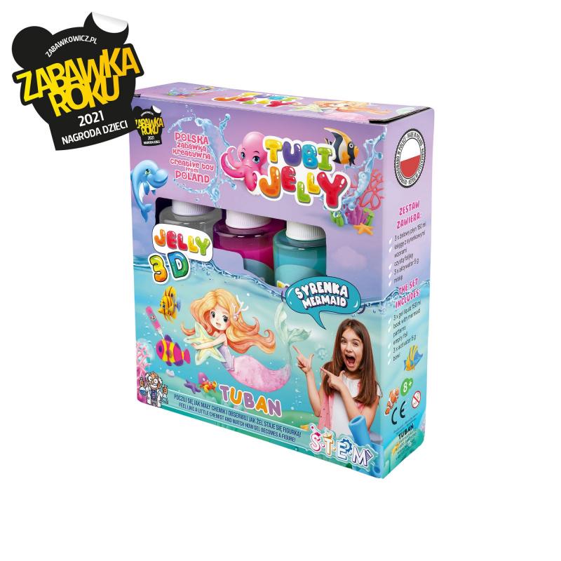 SET TUBI JELLY (gel modelator) cu 3 culori , SIRENA