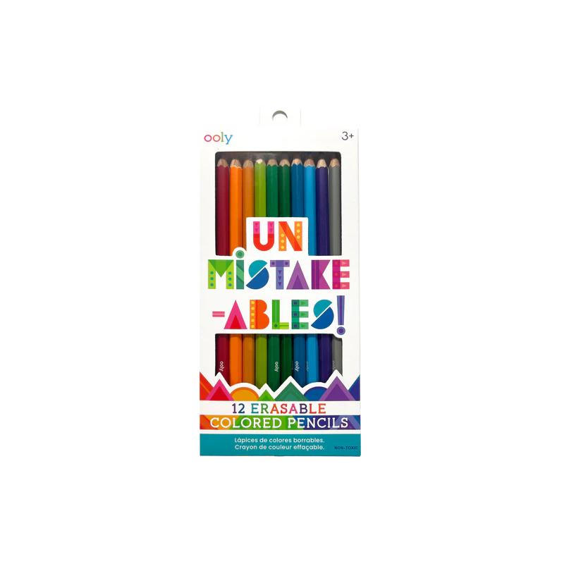 Creioane colorate care se sterg, set de 12, Un-Mistake-Ables!