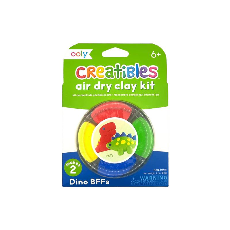 Plastilina cu uscare la aer - Dino, Creatibles, set DIY 4 culori