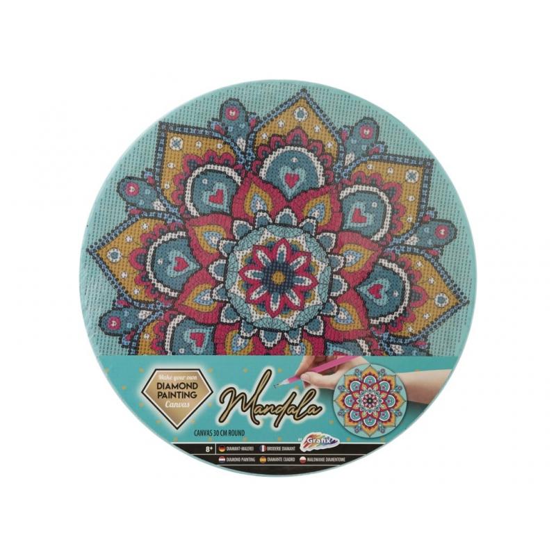 Set creativ cu strasuri, Diamond paint, Canvas Mandala, Grafix