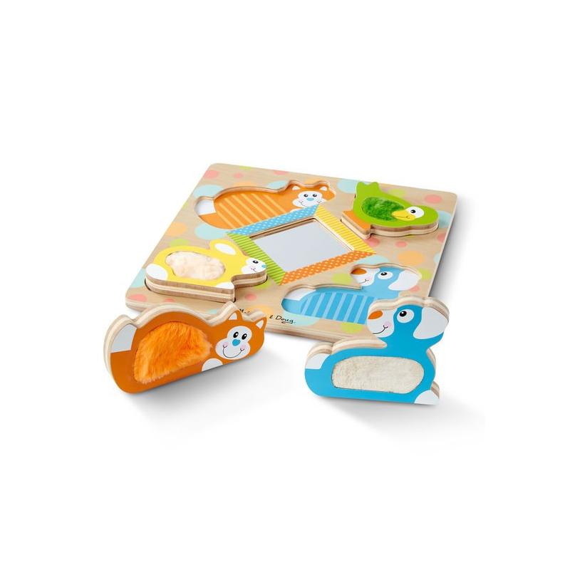 Puzzle tactil cu oglinda Pets