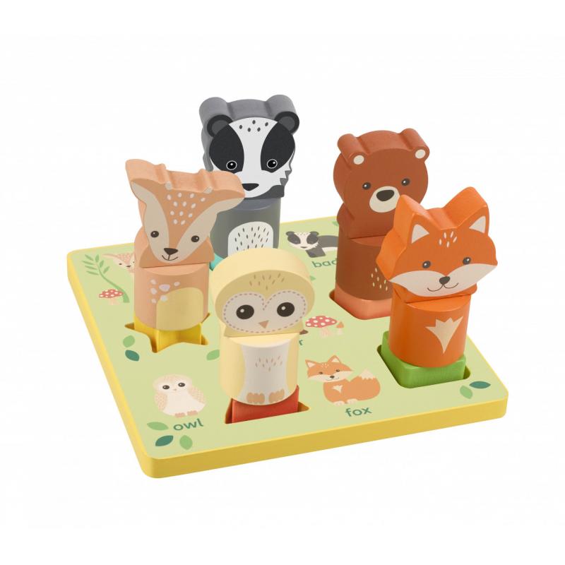 Puzzle 3D cu animale, Orange Tree Toys