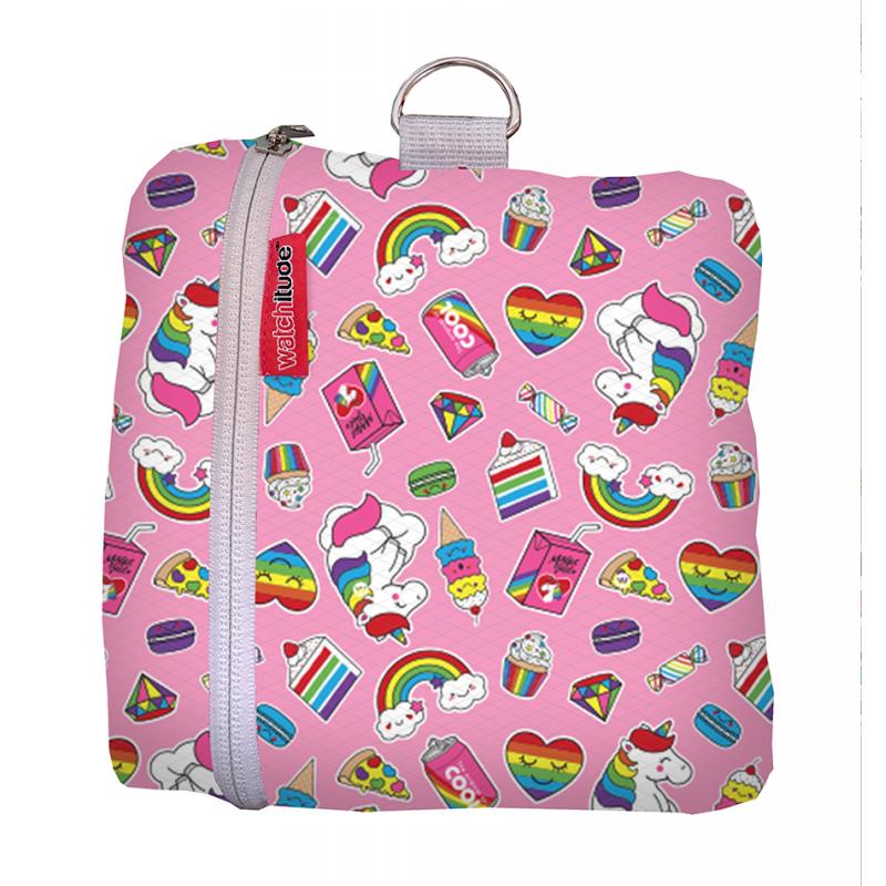 Rucsac pentru copii pliabil design unicorni