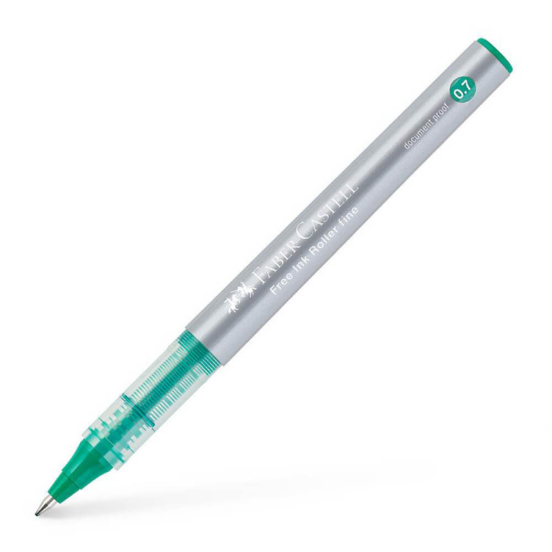 Roller Free Ink Faber-Castell, Varf 0.7 mm, Mina Verde