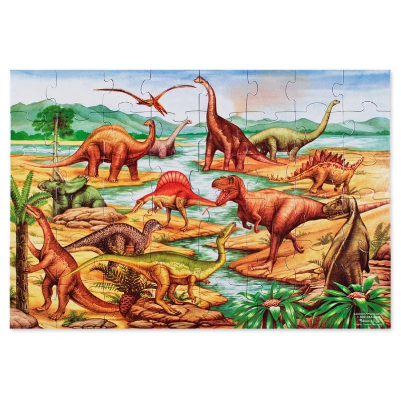 Puzzle de podea cu dinozauri