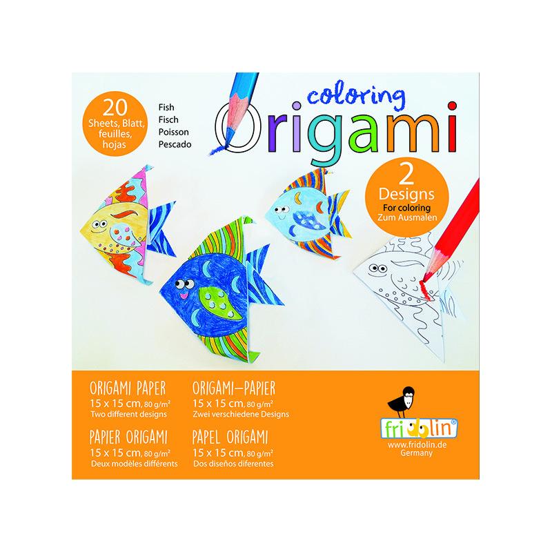 Origami Fridolin, pesti de colorat