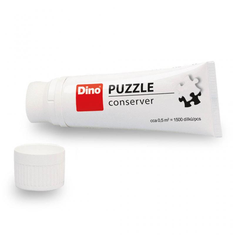 Dino Adeziv pentru puzzle - Jucarie Educativa si distractiva pentru copii