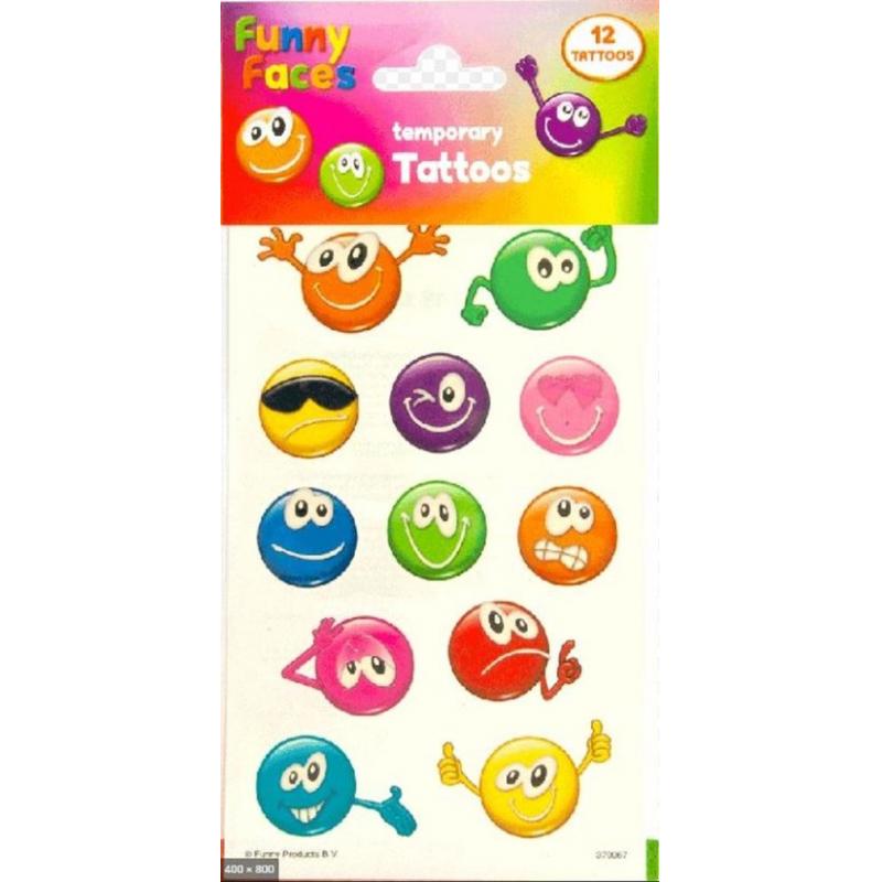 Funny Products Tatuaje Smiley usor de aplicat pentru copii