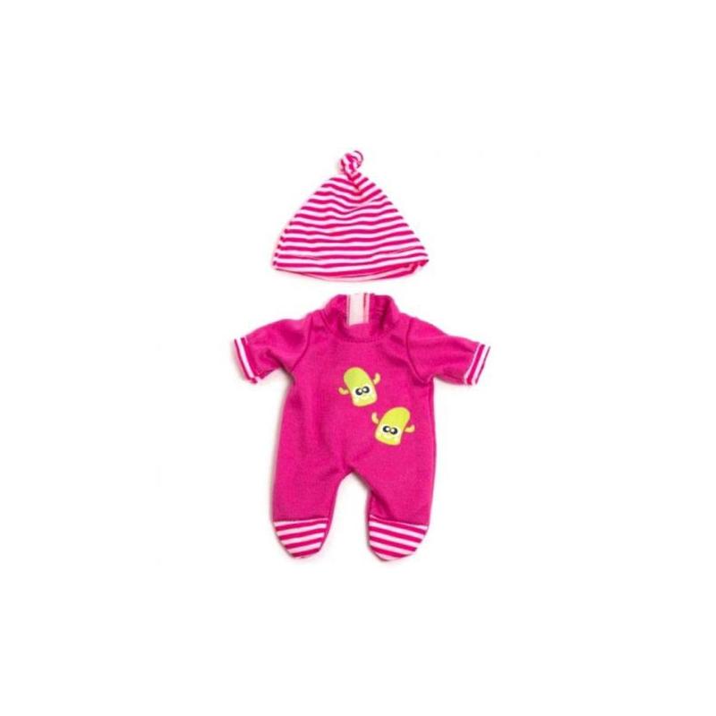 Set pijama si caciulita pentru papusa fetita 21 cm