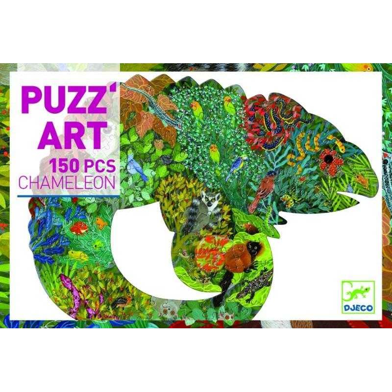 Puzzle Cameleon - 150 de piese cu animale si plante