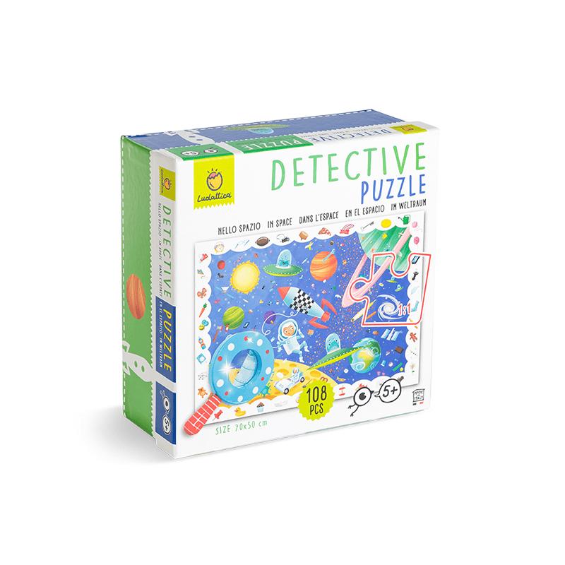 Puzzle Micul Detectiv - Spatiul - NEW, Ludattica, + 5 ani, 108 piese