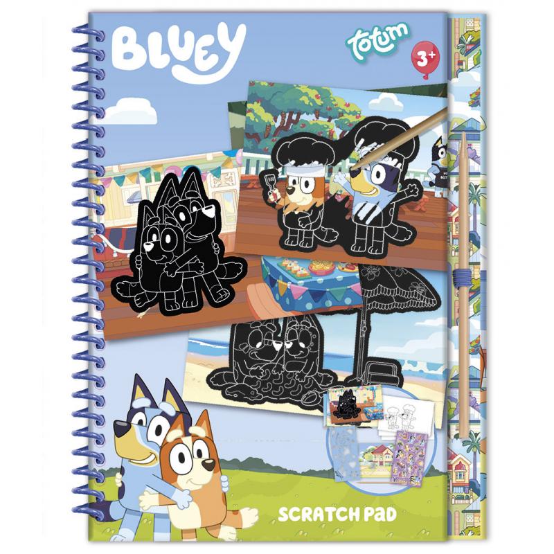 Set creativ de razuit si colorat, Bluey, Totum