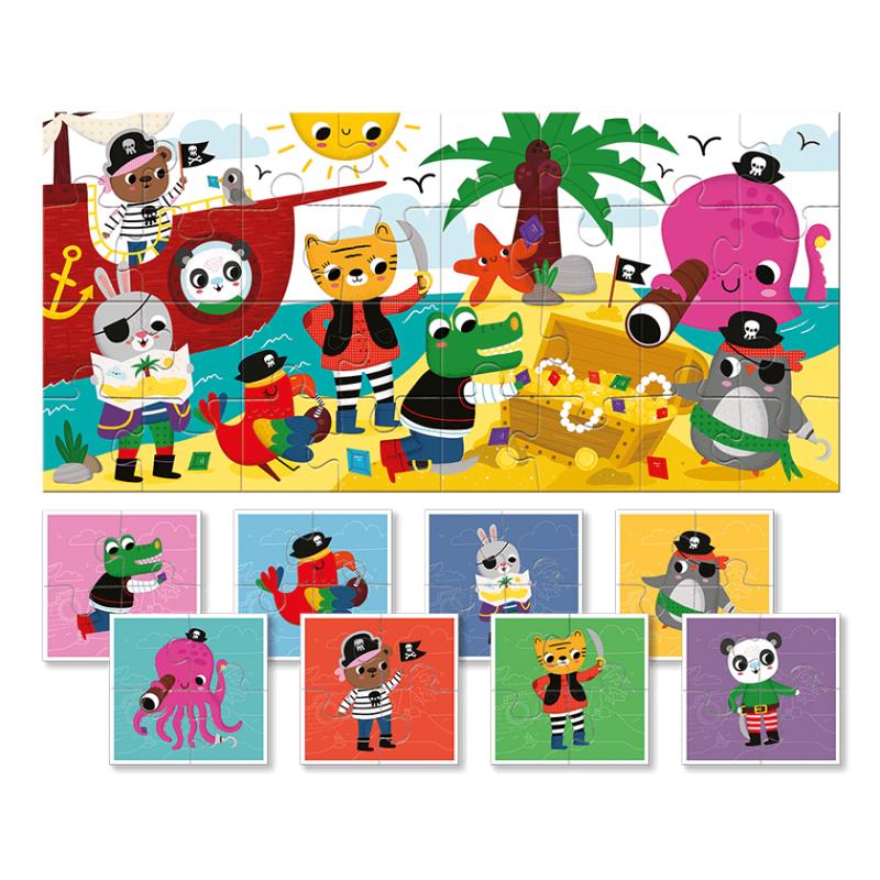 Baby Puzzle - Pirati, Ludattica, 2-5 ani, 32 piese