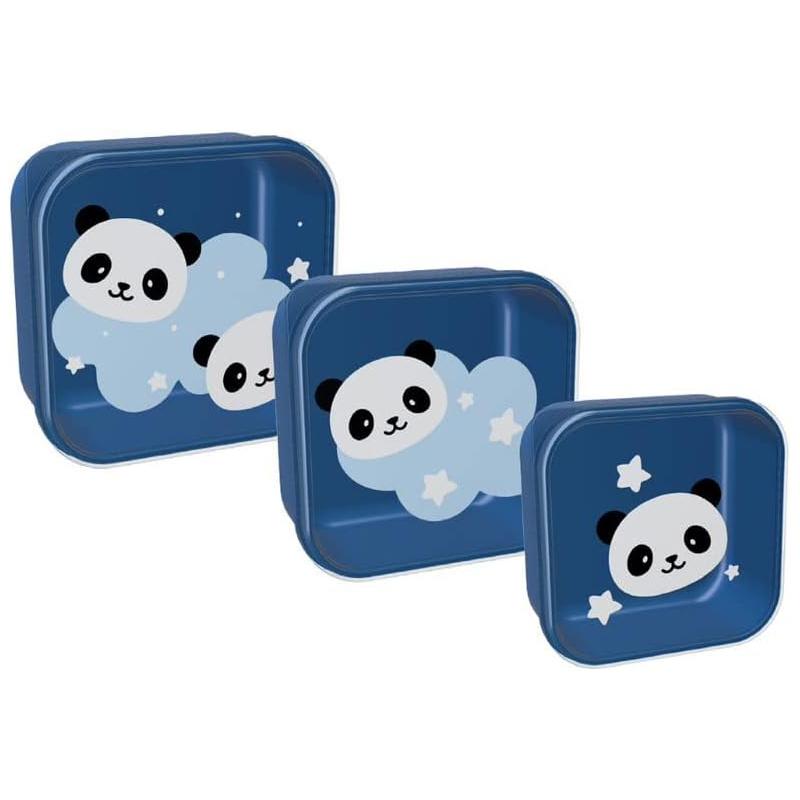 Set 3 cutii pentru alimente, design panda