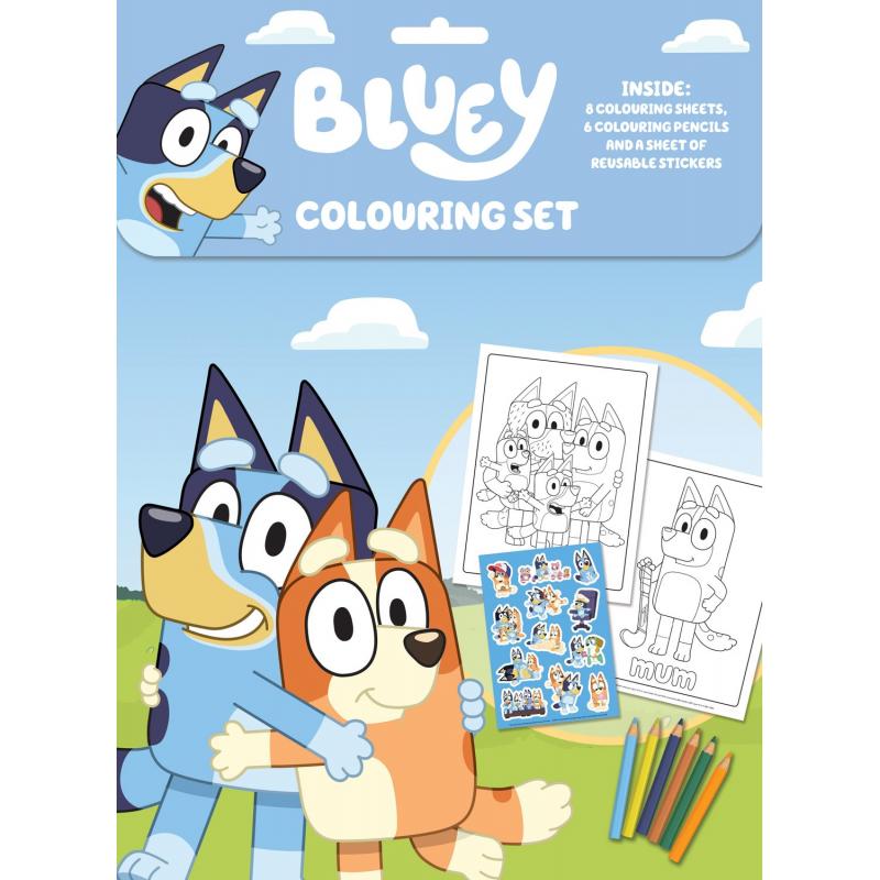 Set creativ, Coloreaza cu Bluey