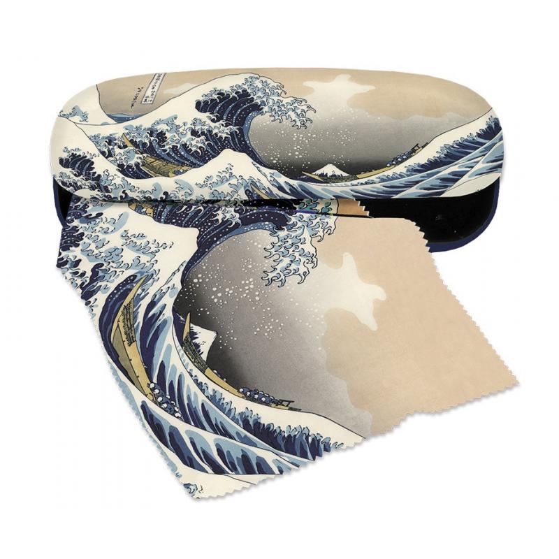 Etui cu textil si protectie ochelari Hokusai - Marele val, Fridolin