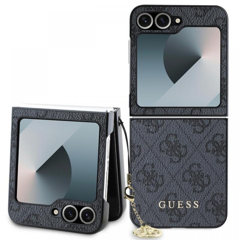 Guess Husa 4G Charms Samsung Galaxy Z Flip6 Gri