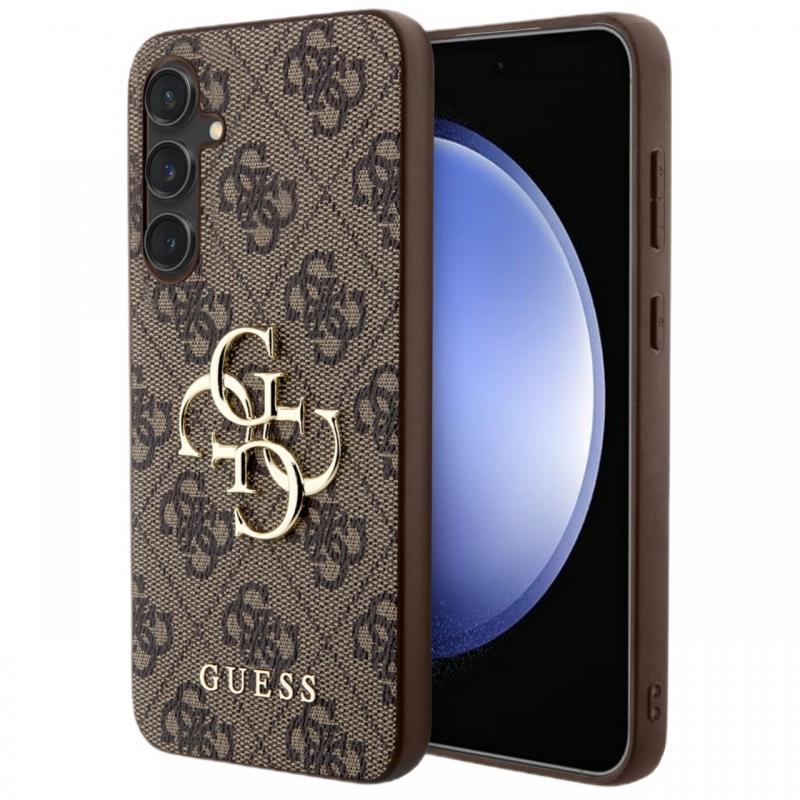 Guess Husa PU 4G Metal Logo Samsung Galaxy S23 FE Maro