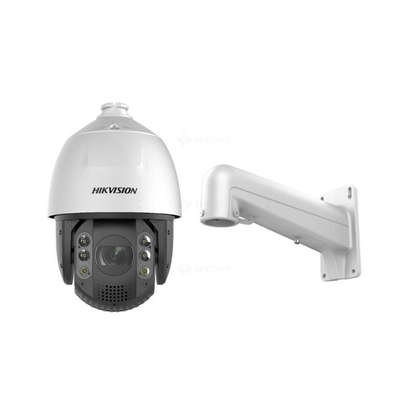 Camera supraveghere Hikvision IP PTZ DS-2DE7A232IW-AEB(T5), 2MP, Acusens - filtrarea alarmelor false dupa corpul uman si masini, low-light performance powered by DarkFighter, alarma vizuala flash lumina si alarma audio pentru avertizarea intrusilor