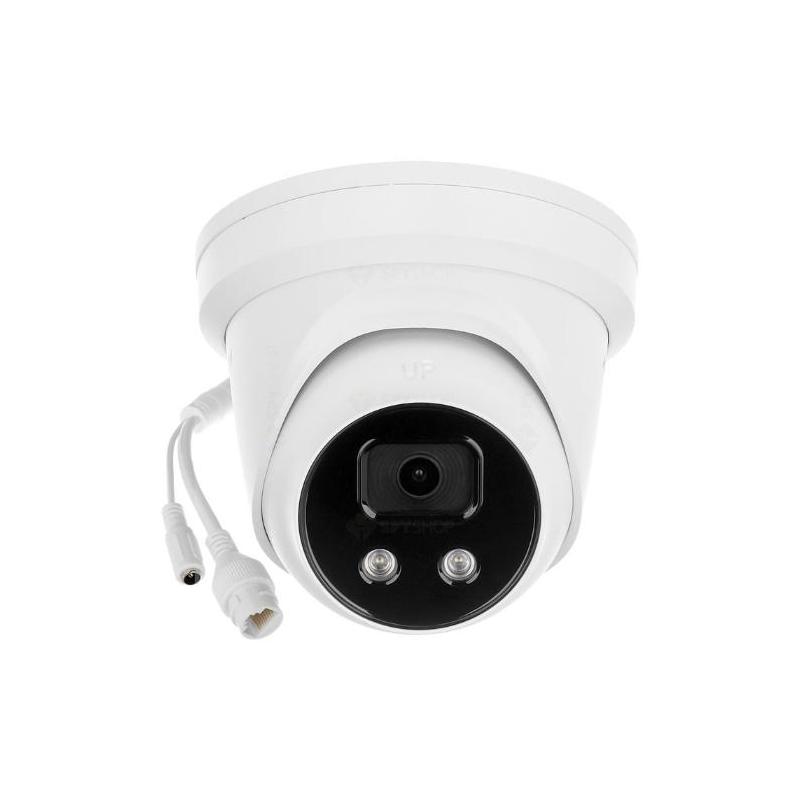 Camera supraveghere Hikvision IP turret DS-2CD2346G2-IU(2.8mm)C, 4MP, Acusens, low- light powered by DarkFighter, microfon audio incorporat, senzor: 1/3