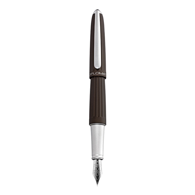 Diplomat Aero Brown - Stilou Cu Penita M, Aurita 14kt.