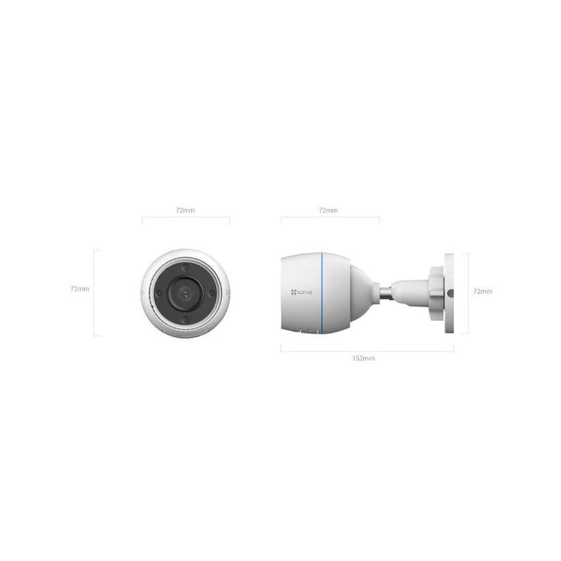 Camera supraveghere video WIFI Ezviz CS-H3-R100-1H3WKFL; Senzor:1/2.7" Progressive Scan CMOS