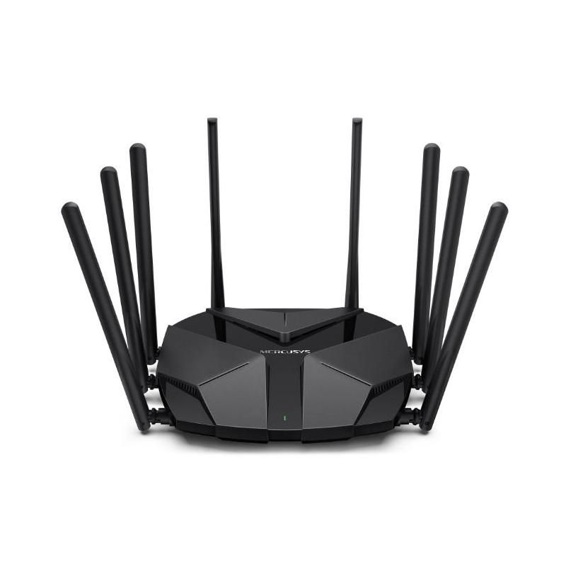 Mercusys MR90X Dual-Band WiFi 6 Router (AX6000), Viteza wireless:  4804 Mbps (5 GHz) + 1148 Mbps (2.4 GHz), 8 x Antene externe.