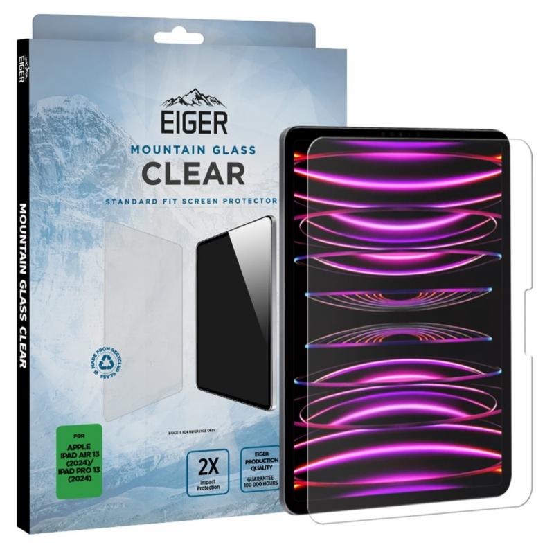 Eiger Folie Sticla Mountain Glass iPad Air 13 (2024)/iPad Pro 13 (2024) Clear