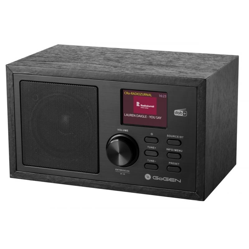 Radio GoGEN DAB 620 BTCB, 5W, DAB+/FM, Bluetooth, LCD color, ceas cu alarma, negru