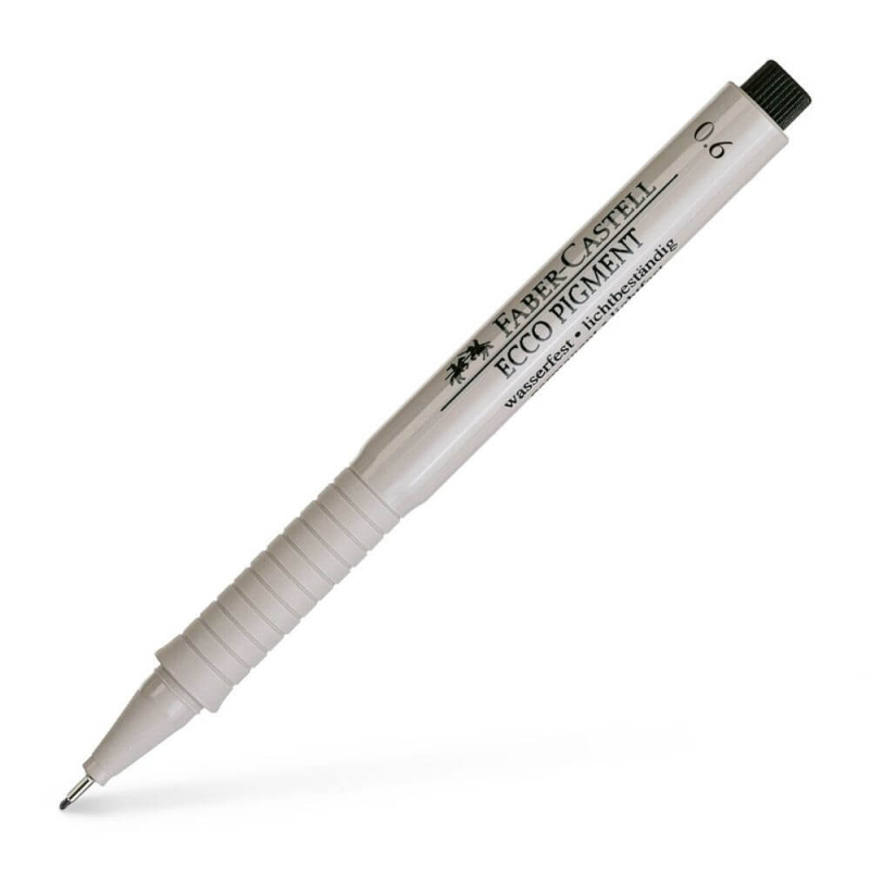 Liner Negru 0.6 mm Faber-Castell Ecco Pigment