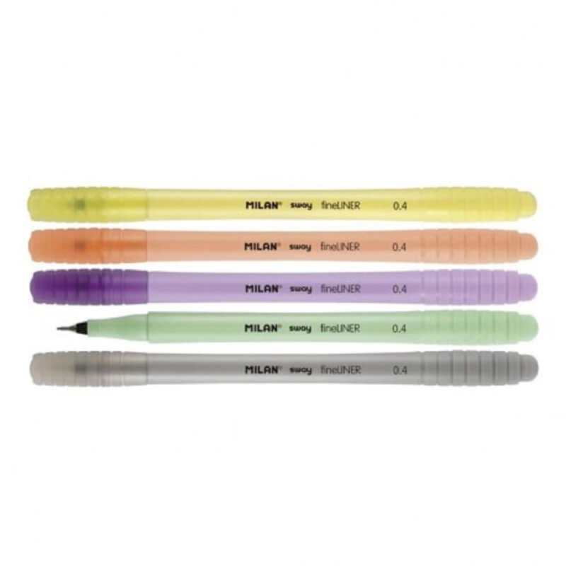 Pix Milan Fineliner Sway Pastel, Grosime Varf 0.4 mm, Diverse Culori