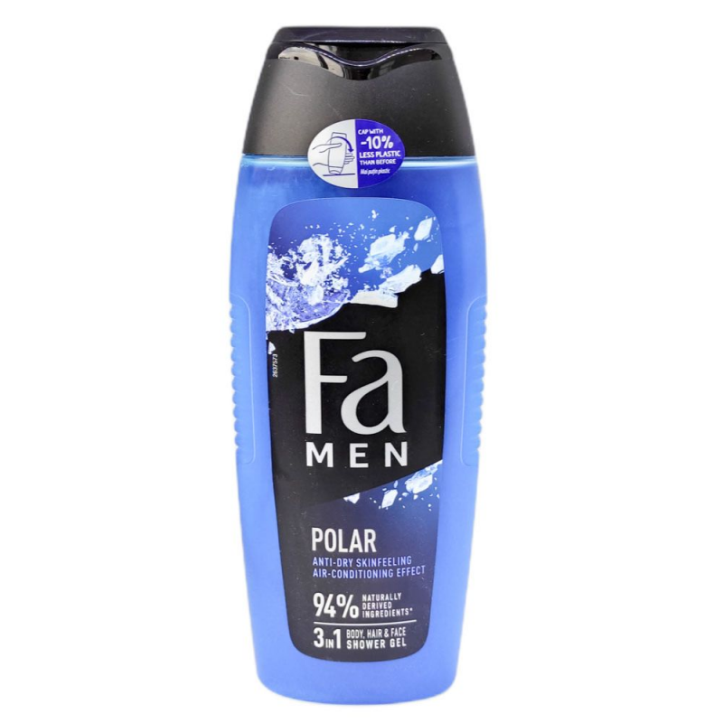 Gel de Dus Fa Polar pentru Barbati, 3 in 1 , Catitate 400 ml