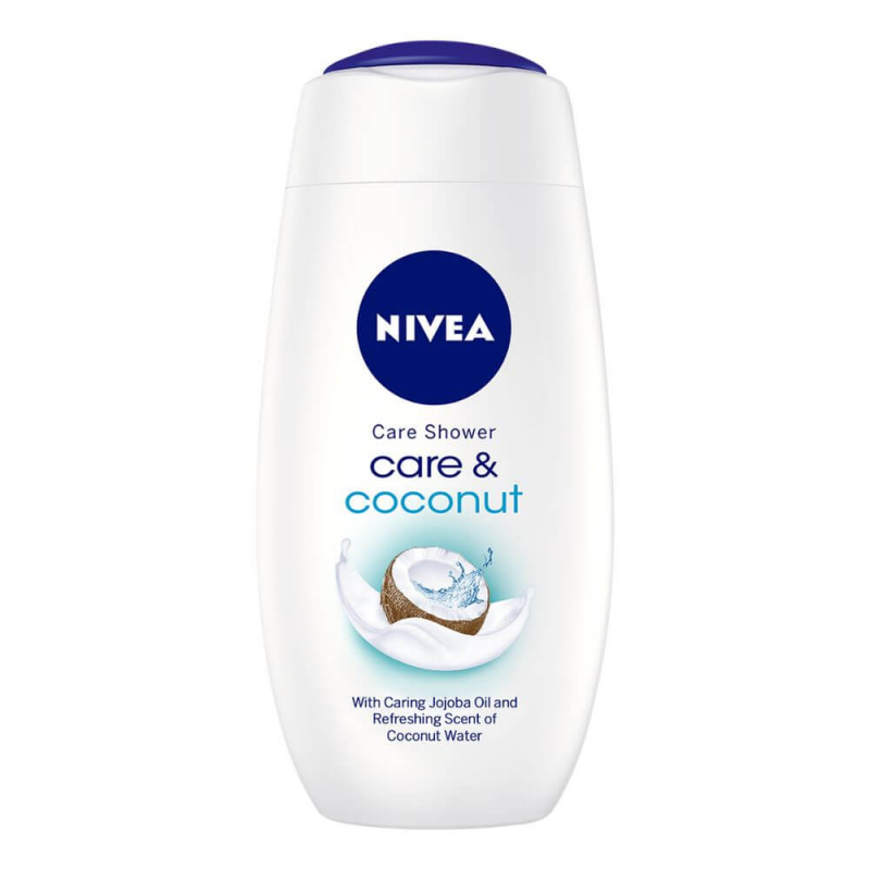 Gel de Dus NIVEA Care&Coconut, 250 ml, cu Parfum de Cocos