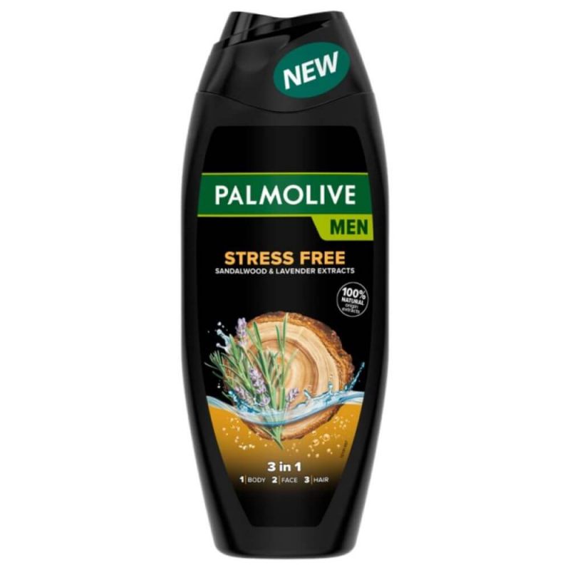 Gel de Dus PALMOLIVE Men Stress Free, 500 ml, Lavanda