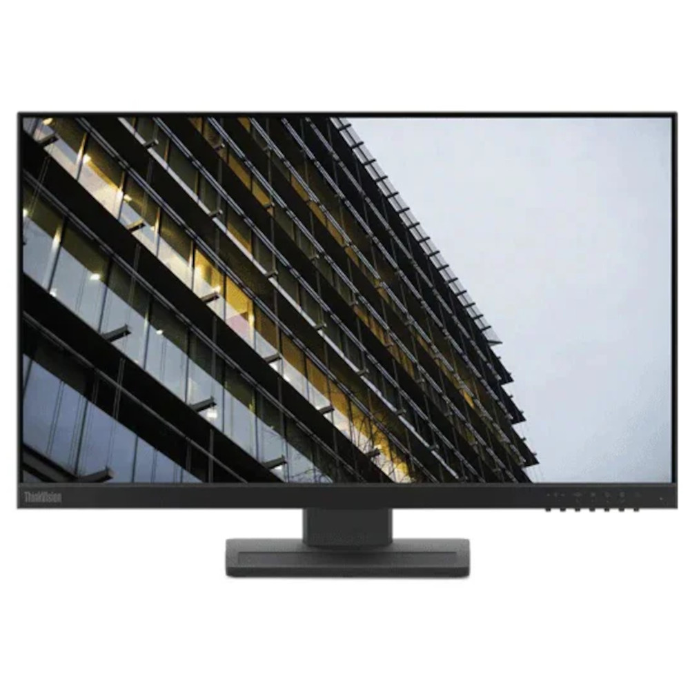 Monitor Led IPS Lenovo ThinkVision 23.8inch, Full HD, 60Hz, DisplayPort, HDMI, VGA, Pivot, Negru