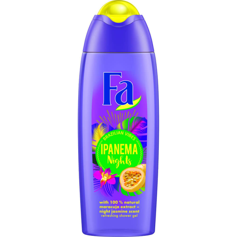 Gel de Dus FA Ipanema Nights, Parfum de Iasomie si Maracuia, 250 ml