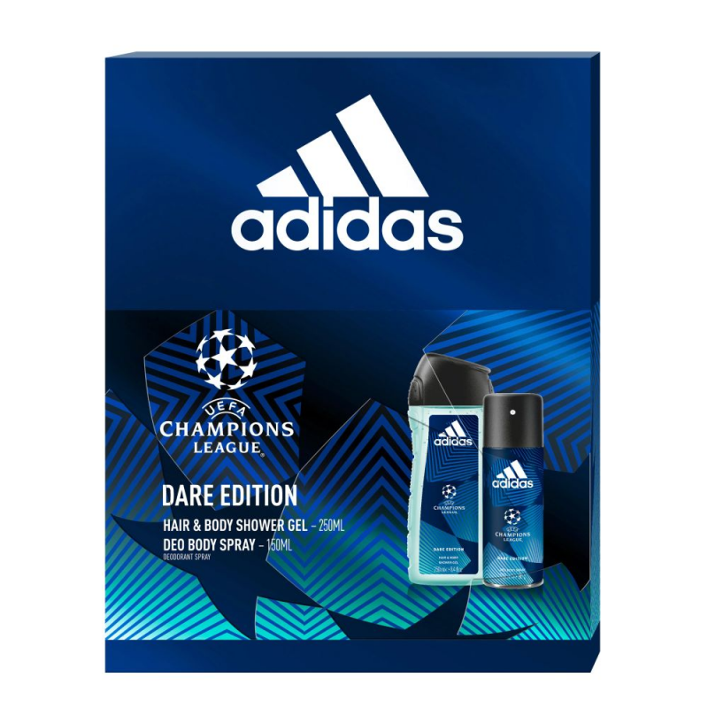 Set 2 Produse Adidas Dare Edition, Deodorant Spray 150 ml, Gel de Dus 250 ml