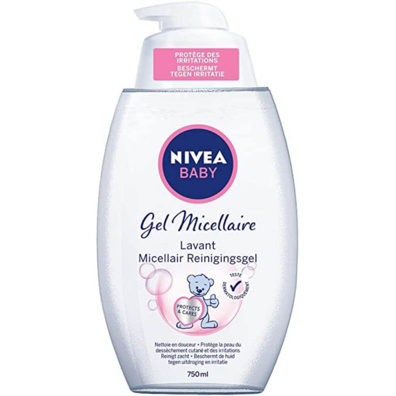 Gel De Dus NIVEA Baby Gel Micellaire, 750 ml, cu Apa Micelara