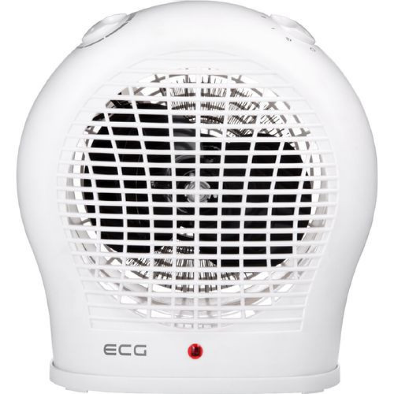 Aeroterma ECG TV 30 culoare alba, 2000 W, 2 trepte de aer cald + aer rece, termostat