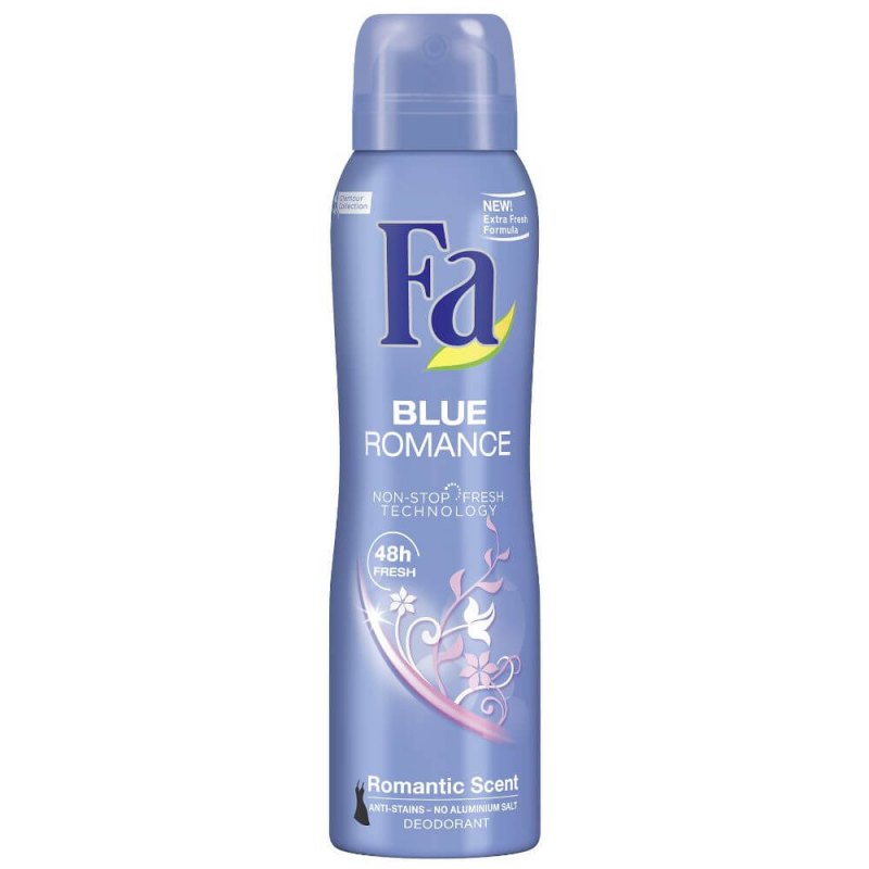 Deodorant Spray Fa Blue Romance, 150 ml, Protectie Pana la 48h