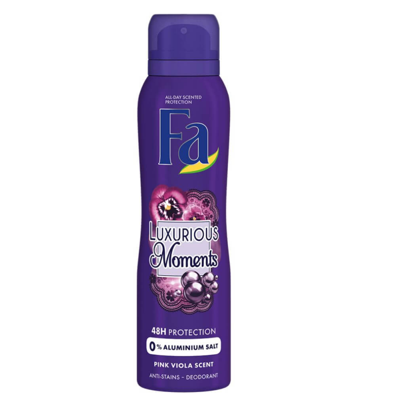 Deodorant Spray Fa Luxurious Moments, 150 ml, Protectie Pana la 48h, Parfum Elegant