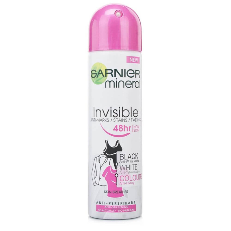 Deodorant Spray GARNIER Anti-Perspirant Invisible, 150 ml, Protectie 48h