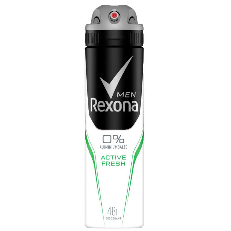 Deodorant Spray REXONA Active Fresh, 0% Aluminium Salt, 150 ml, Protectie 48h