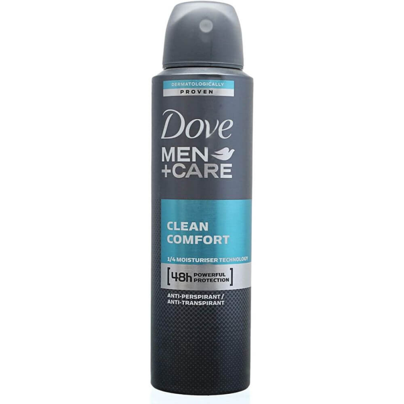 Spray Deodorant DOVE Men Clean Comfort, 250 ml