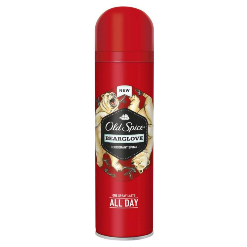 Spray Deodorant Old Spice Bearglove All Day, 125 ml, pentru barbati